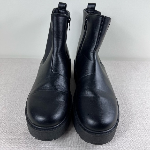Krush Chunky Platform Combat Boots Women's Size 8 Block Heel Black - Picture 2 of 10